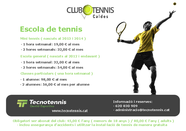 "Escola de Tennis  2018/19"